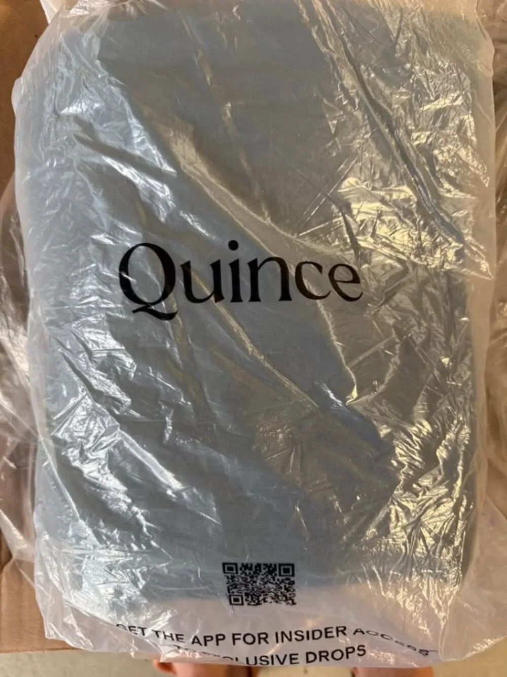 Quince European Linen Blue Full/Queen Duvet Cover ONLY
